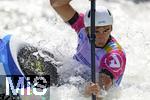 28.07.2022, Kanu-Slalom Weltmeisterschaften 2022 in Augsburg, Eiskanal, Olympiapark, Kajak Einer Mnner 2.Vorlauf, Nour Ait Kaddour (Marokko)