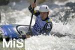 28.07.2022, Kanu-Slalom Weltmeisterschaften 2022 in Augsburg, Eiskanal, Olympiapark, Kajak Einer Mnner 2.Vorlauf, Erik Holmer (Schweden) 