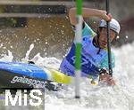 28.07.2022, Kanu-Slalom Weltmeisterschaften 2022 in Augsburg, Eiskanal, Olympiapark, Kajak Einer Mnner 2.Vorlauf,  Fredrick Wahlen (Schweden)