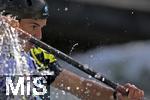 28.07.2022, Kanu-Slalom Weltmeisterschaften 2022 in Augsburg, Eiskanal, Olympiapark, Kajak Einer Mnner 2.Vorlauf, Jakub Brzezinski (Polen)