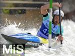 28.07.2022, Kanu-Slalom Weltmeisterschaften 2022 in Augsburg, Eiskanal, Olympiapark, Kajak Einer Mnner 2.Vorlauf,  Fredrick Wahlen (Schweden)