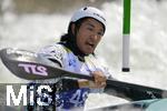 28.07.2022, Kanu-Slalom Weltmeisterschaften 2022 in Augsburg, Eiskanal, Olympiapark, Kajak Einer Mnner 2.Vorlauf,  Ysuke Muto (Japan) 