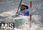 28.07.2022, Kanu-Slalom Weltmeisterschaften 2022 in Augsburg, Eiskanal, Olympiapark, Kajak Einer Mnner 2.Vorlauf,  Ysuke Muto (Japan) 