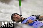 28.07.2022, Kanu-Slalom Weltmeisterschaften 2022 in Augsburg, Eiskanal, Olympiapark, Kajak Einer Mnner 2.Vorlauf, Marcello Beda (Italien)