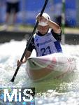 28.07.2022, Kanu-Slalom Weltmeisterschaften 2022 in Augsburg, Eiskanal, Olympiapark, Kajak Einer Frauen, Barbora Valikova (Tschechien)