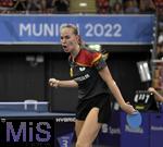 17.08.2022, European Championchips Mnchen 2022, Tischtennis Frauen Einzel Vorrunde, in der Rudi-Sedlmayer-Halle (Audi-Dome),  Annett Kaufmann (Deutschland) 
