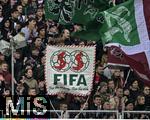 12.11.2022, Fussball 1. Bundesliga 2022/2023, 15.Spieltag, FC Augsburg - VfL Bochum, in der WWK-Arena Augsburg, Fanprotest gegen die FIFA: 