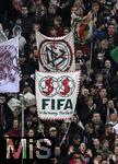 12.11.2022, Fussball 1. Bundesliga 2022/2023, 15.Spieltag, FC Augsburg - VfL Bochum, in der WWK-Arena Augsburg, Fanprotest gegen den DFB und die FIFA: 