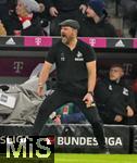 24.01.2023, Fussball 1. Bundesliga 2022/2023, 17.Spieltag, FC Bayern München - 1.FC Köln, in der Allianz-Arena München.   Trainer Steffen Baumgart (Köln) in Rage.