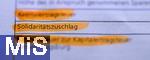 25.02.2023, Mindelheim, Bayern, Formular Aktiendepot der DEKA-Bank, Positionen zur Abgabe der Steueranteile, Kapitalertragssteuer, Solidarittszuschlag, Kirchensteuer zur Kapitalertragssteuer.