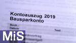 25.02.2023, Mindelheim, Bayern, Formular Bausparkonto LBS