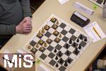 07.03.2023, Das 38. Internationale ChessOrg-Schachfestival in Bad Wörishofen (Bayern). Die Elite der Schach-Szene aus fast der ganzen Welt kämpft an den Tischen im Kurhaus um Weltranglistenpunkte und Preisgelder. Mehrere Großmeister aus Indien sind die aussichtsreichsten Akteure. Die Spieler brüten über ihre Schachbretter.