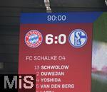 13.05.2023, Fussball 1. Bundesliga 2022/2023, 32.Spieltag, FC Bayern München - Schalke 04, in der Allianz-Arena München.  Endergebnis von 6:0