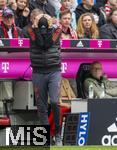 13.05.2023, Fussball 1. Bundesliga 2022/2023, 32.Spieltag, FC Bayern München - Schalke 04, in der Allianz-Arena München.  Trainer Thomas Tuchel (FC Bayern München) in Rage.