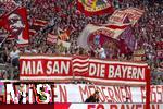 20.05.2023, Fussball 1. Bundesliga 2022/2023, 33.Spieltag, FC Bayern München - RB Leipzig, in der Allianz-Arena München.  Mia sann die Bayern - das finden die Fans in der Südkurve