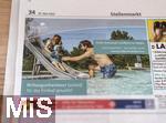25.05.2023, Zeitungsanzeige für ein Stellengesuche für einen Bademeister in einem Städtischen Freibad (Leutkirch)