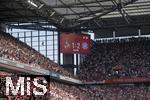 27.05.2023, Fussball 1. Bundesliga 2022/2023, 34.Spieltag, 1.FC Köln - FC Bayern München, Rhein-Energie-Stadion Köln, Spielstand nach dem entscheidenden Siegtreffer zur Deutschen Meisterschaft in der Nachspielzeit bei Jamal Musiala (FC Bayern München) 1:2 steht auf der Anzeigetafel.
