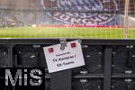 15.09.2023, Fussball 1. Bundesliga 2023/2024, 4.Spieltag, FC Bayern München - Bayer 04 Leverkusen, in der Allianz-Arena München.  Randbild, Ein Bereich ist deFernsehen reserviert: Reserviert für TV-Kameras und EB-Teams 