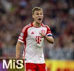 20.09.2023,  Fussball UEFA Championsleague 2023/2024: 1.Spieltag Vorrunde,  FC Bayern Mnchen - Manchester United, in der Allianz-Arena Mnchen. Joshua Kimmich (FC Bayern Mnchen) gibt als Kapitn lautstark Anweisungen.

