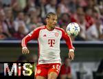 20.09.2023,  Fussball UEFA Championsleague 2023/2024: 1.Spieltag Vorrunde,  FC Bayern Mnchen - Manchester United, in der Allianz-Arena Mnchen. Leroy Sane (Bayern Mnchen) am Ball 

