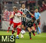 20.09.2023,  Fussball UEFA Championsleague 2023/2024: 1.Spieltag Vorrunde,  FC Bayern Mnchen - Manchester United, in der Allianz-Arena Mnchen. v.li: Harry Kane (FC Bayern Mnchen) gegen Victor Lindelf (Manchester United) 

