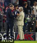 20.09.2023,  Fussball UEFA Championsleague 2023/2024: 1.Spieltag Vorrunde,  FC Bayern Mnchen - Manchester United, in der Allianz-Arena Mnchen. Trainer Thomas Tuchel (FC Bayern Mnchen) beim Interview mit Marcel Reif (Deutschland).

