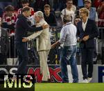 20.09.2023,  Fussball UEFA Championsleague 2023/2024: 1.Spieltag Vorrunde,  FC Bayern Mnchen - Manchester United, in der Allianz-Arena Mnchen. Trainer Thomas Tuchel (FC Bayern Mnchen) beim Interview mit Marcel Reif (Deutschland).

