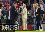 20.09.2023,  Fussball UEFA Championsleague 2023/2024: 1.Spieltag Vorrunde,  FC Bayern Mnchen - Manchester United, in der Allianz-Arena Mnchen. Trainer Thomas Tuchel (FC Bayern Mnchen) beim Interview mit Marcel Reif (Deutschland).

