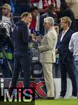 20.09.2023,  Fussball UEFA Championsleague 2023/2024: 1.Spieltag Vorrunde,  FC Bayern Mnchen - Manchester United, in der Allianz-Arena Mnchen. Trainer Thomas Tuchel (FC Bayern Mnchen) beim Interview mit Marcel Reif (Deutschland).

