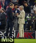 20.09.2023,  Fussball UEFA Championsleague 2023/2024: 1.Spieltag Vorrunde,  FC Bayern Mnchen - Manchester United, in der Allianz-Arena Mnchen. Trainer Thomas Tuchel (FC Bayern Mnchen) beim Interview mit Marcel Reif (Deutschland).

