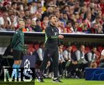 20.09.2023,  Fussball UEFA Championsleague 2023/2024: 1.Spieltag Vorrunde,  FC Bayern Mnchen - Manchester United, in der Allianz-Arena Mnchen. Co-Trainer Zsolt Lw (FC Bayern Mnchen) macht heute den Ersatz fr Trainer Thomas Tuchel (FC Bayern Mnchen) 

