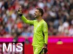 20.09.2023,  Fussball UEFA Championsleague 2023/2024: 1.Spieltag Vorrunde,  FC Bayern Mnchen - Manchester United, in der Allianz-Arena Mnchen. Torwart Sven Ulreich (FC Bayern Mnchen) gibt Anweisungen.

