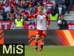 23.09.2023, Fussball 1. Bundesliga 2023/2024, 5.Spieltag, FC Bayern Mnchen - VfL Bochum, in der Allianz-Arena Mnchen. Frans Krtzig (Bayern Mnchen) gestikuliert.

