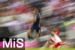 23.09.2023, Fussball 1. Bundesliga 2023/2024, 5.Spieltag, FC Bayern Mnchen - VfL Bochum, in der Allianz-Arena Mnchen. Mitzieh-Aufnahme,   Noussair Mazraoui (FC Bayern Mnchen) 

