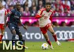23.09.2023, Fussball 1. Bundesliga 2023/2024, 5.Spieltag, FC Bayern Mnchen - VfL Bochum, in der Allianz-Arena Mnchen. Noussair Mazraoui (re, FC Bayern Mnchen) am Ball gegen 
Christopher Antwi-Adjei  (VfL Bochum) 


