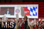 12.11.2023, Fussball 1. Bundesliga 2023/2024,  FC Bayern München, Jahreshauptversammlung 2023 in der Rudi-Sedlmayer-Halle (AUDI-Dome) München.   Abstimmung, Stimmzettel,  