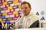 20.11.2023, Fussball, Testspiel 2023/24, sterreich - Deutschland,  DFB-Nationalmannschaft am Tag vor dem Lnderspiel im Ernst Happel Stadion Wien, Pressekonferenz DFB, Trainer Julian Nagelsmann (Deutschland) 

