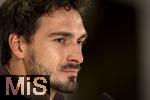 20.11.2023, Fussball, Testspiel 2023/24, sterreich - Deutschland,  DFB-Nationalmannschaft am Tag vor dem Lnderspiel im Ernst Happel Stadion Wien, Pressekonferenz DFB, Mats Hummels (Deutschland) 

