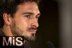 20.11.2023, Fussball, Testspiel 2023/24, sterreich - Deutschland,  DFB-Nationalmannschaft am Tag vor dem Lnderspiel im Ernst Happel Stadion Wien, Pressekonferenz DFB, Mats Hummels (Deutschland) 

