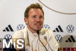 20.11.2023, Fussball, Testspiel 2023/24, sterreich - Deutschland,  DFB-Nationalmannschaft am Tag vor dem Lnderspiel im Ernst Happel Stadion Wien, Pressekonferenz DFB, Trainer Julian Nagelsmann (Deutschland) 

