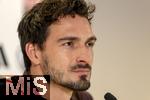 20.11.2023, Fussball, Testspiel 2023/24, sterreich - Deutschland,  DFB-Nationalmannschaft am Tag vor dem Lnderspiel im Ernst Happel Stadion Wien, Pressekonferenz DFB, Mats Hummels (Deutschland) 

