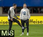 20.11.2023, Fussball, Testspiel 2023/24, sterreich - Deutschland, Training der DFB-Nationalmannschaft am Tag vor dem Lnderspiel im Ernst Happel Stadion Wien, Trainer Julian Nagelsmann (re, Deutschland) mit Co-Trainer Sandro Wagner (Deutschland).

