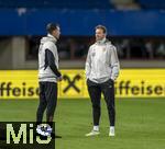 20.11.2023, Fussball, Testspiel 2023/24, sterreich - Deutschland, Training der DFB-Nationalmannschaft am Tag vor dem Lnderspiel im Ernst Happel Stadion Wien, Trainer Julian Nagelsmann (re, Deutschland) mit Co-Trainer Sandro Wagner (Deutschland).

