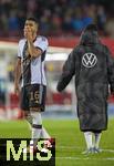 21.11.2023, Fussball, Lnderspiel, Testspiel 2023/24, sterreich - Deutschland, im Ernst Happel Stadion Wien, li: Benjamin Henrichs (Deutschland) nachdenklich 

