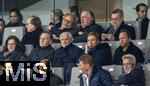 21.11.2023, Fussball, Lnderspiel, Testspiel 2023/24, sterreich - Deutschland, im Ernst Happel Stadion Wien,  Hans-Joachim Watzke, Sportdirektor Rudi Vller (Deutschland) auf der Tribne

