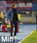 21.11.2023, Fussball, Lnderspiel, Testspiel 2023/24, sterreich - Deutschland, im Ernst Happel Stadion Wien, Trainer Julian Nagelsmann (Deutschland) unzufrieden.

