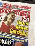 21.11.2023, Fussball, Lnderspiel, Testspiel 2023/24, sterreich - Deutschland, im Ernst Happel Stadion Wien, Einen Tag danach titelt die sterreichische Zeitung STERREICH: 2:0, Unser neues Cordoba!

