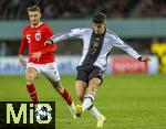 21.11.2023, Fussball, Lnderspiel, Testspiel 2023/24, sterreich - Deutschland, im Ernst Happel Stadion Wien, v.li: Stefan Posch (sterreich) gegen Kai Havertz (Deutschland) 


