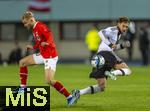 21.11.2023, Fussball, Lnderspiel, Testspiel 2023/24, sterreich - Deutschland, im Ernst Happel Stadion Wien, v.li: Konrad Laimer (sterreich) gegen Leon Goretzka (Deutschland) 


