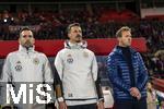 21.11.2023, Fussball, Lnderspiel, Testspiel 2023/24, sterreich - Deutschland, im Ernst Happel Stadion Wien,  v.re: Trainer Julian Nagelsmann (Deutschland), Co-Trainer Sandro Wagner (Deutschland), Assistenztrainer (Standards) Mads Buttgereit (Deutschland), 


